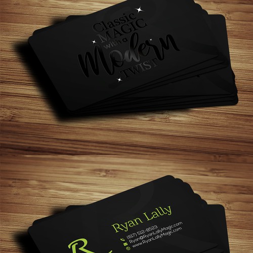 Design a magician's business card Design by (VEER)