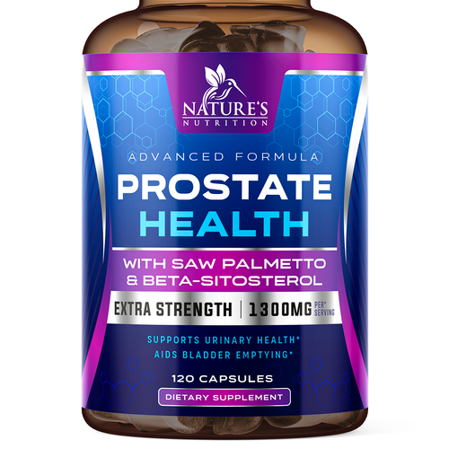 Nature's Nutrition needs a Men's Prostate Health product label Design by ZAKIGRAPH ®