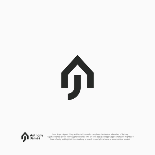 Create a modern/minimalist architect inspired logo and brand book for my buyers agent business Diseño de brandsformed®