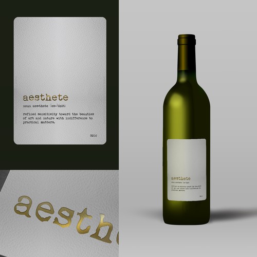 Minimalistic wine label needed Design von tenxdesign