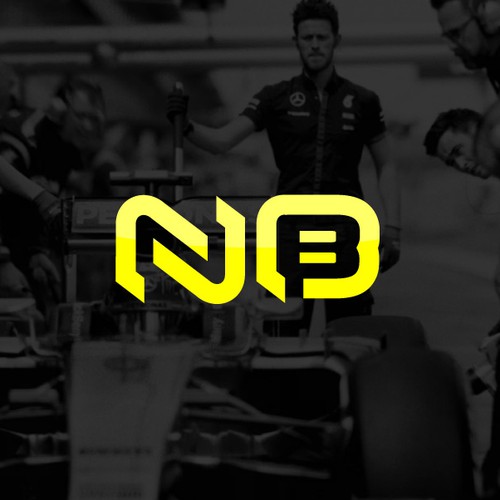 Name Initials - NB - Racing Driver Design by Beatri<