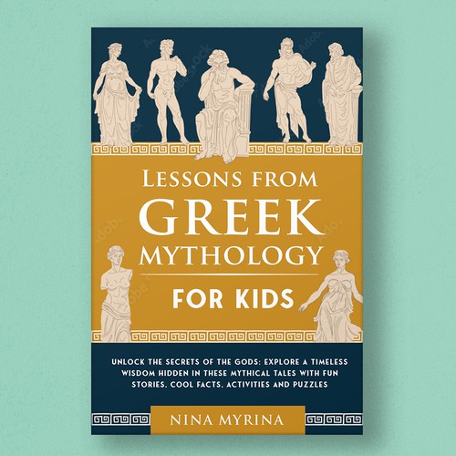 An eye-catching book cover design on Greek mythology for kids Design by Artistin06