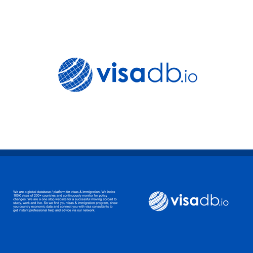 Global visa & immigration platform needs a LOGO. Design por Vanessa Bañares