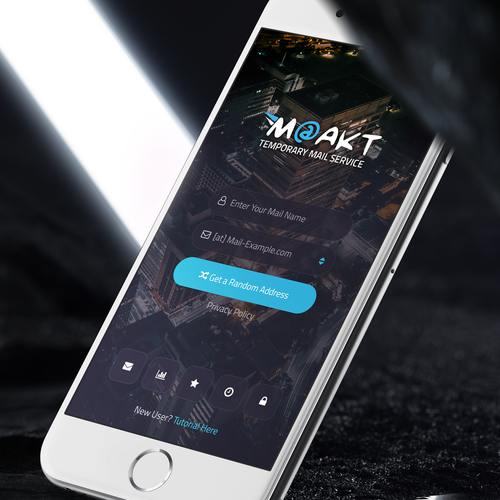 Design a mobile app for a temporary email service Design by BryanMaxim