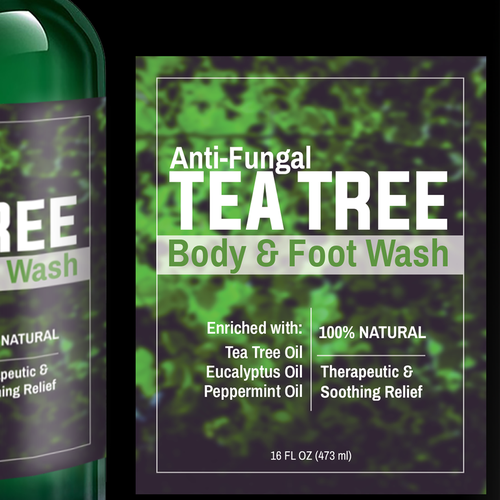 Create a Winning Product Label for our Tea Tree Body Wash!! Design réalisé par DesignMajik