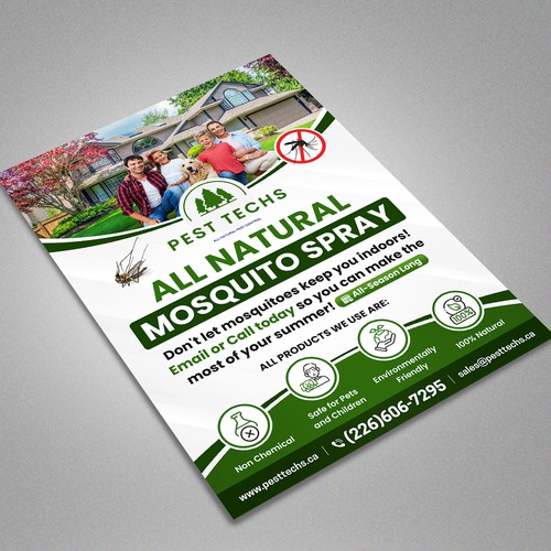 Eco friendly mosquito pest control Design by Artist@Joy Dey