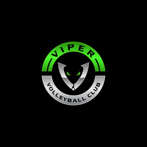 Club Volleyball logo - Viper volleyball Design by Artborg™