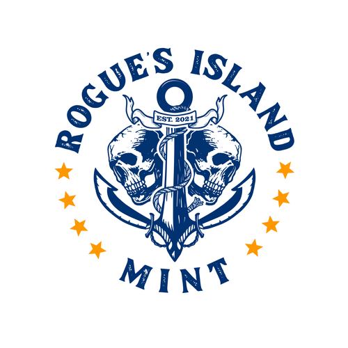 Rogue's Island Mint Logo Design by Ongie