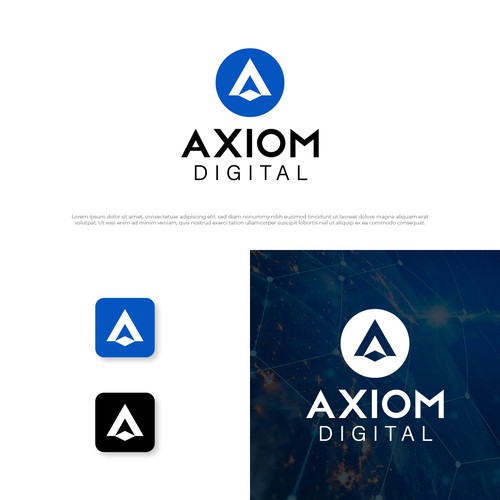 axiom digital logo design Design by awaisahmed1990