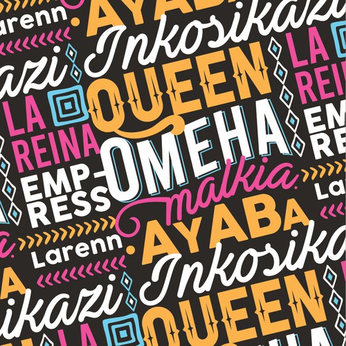 African Diaspora "QUEEN" Dialect T-Shirt Design Design by yulianzone