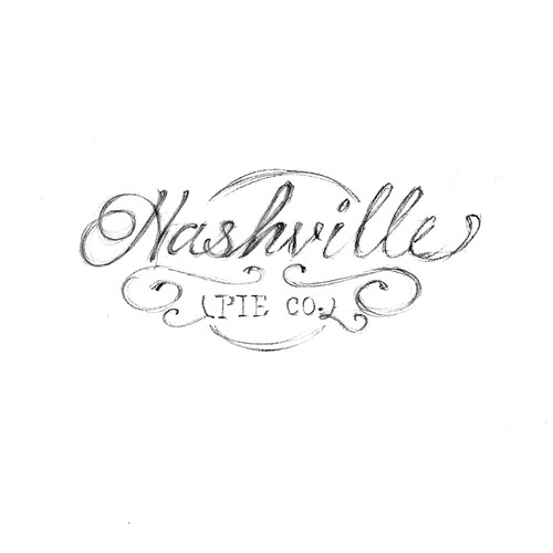 Design a timeless hand-drawn vintage logo for a Nashville Pie shop! Design by PETAR 123