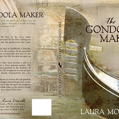 Book cover for The Gondola Maker: A novel set in 16th-century Venice Design by TeaBerry