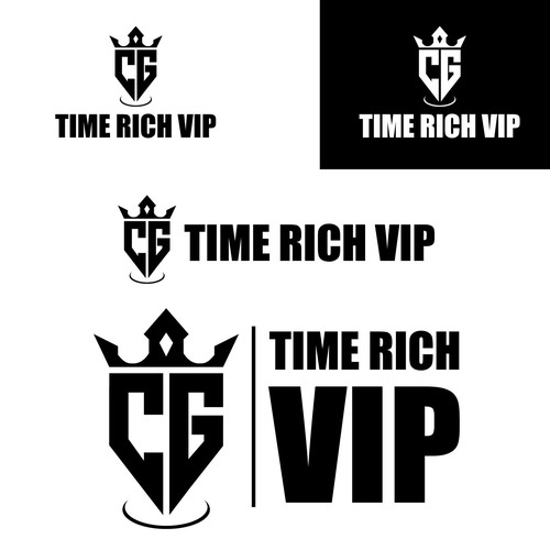 Time Rich VIP Logo Design by Bar Yahya