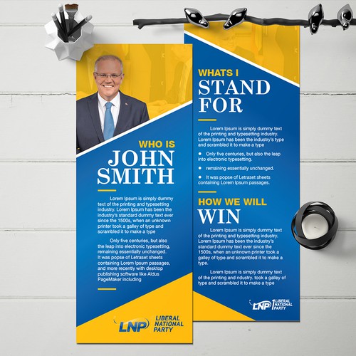 Political Candidate Brochure Ontwerp door variety design