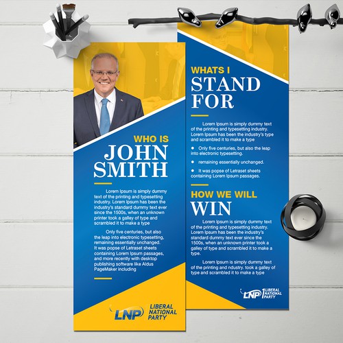 Political Candidate Brochure Design by variety design
