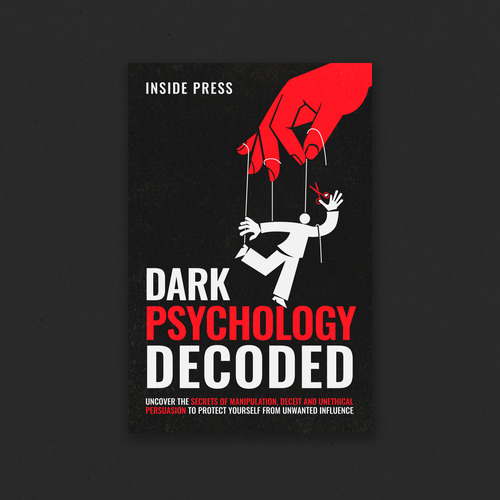 Intriguing Cover for Book on the "Mysteries of Dark Psychology" Design by kustasbudrikas