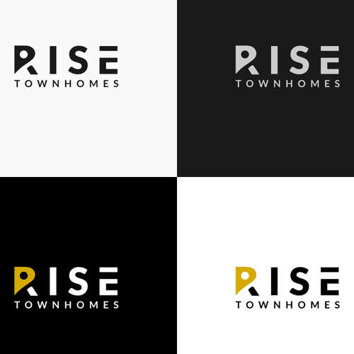 Design modern logo for upscale townhome community. Design by Albarr