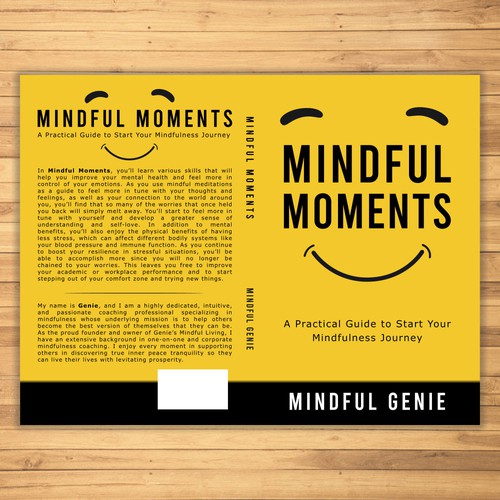 Catchy book cover design for my mindful meditation book. Design by D sign Master