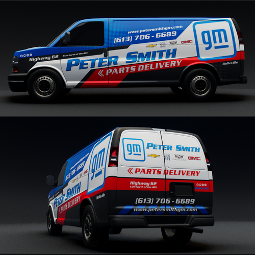 Parts Delivery Van Wrap for a GM Dealership Design by TANSA ART