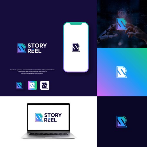 Generative AI storytelling service for creative agencies and brands Design by pixelamazers