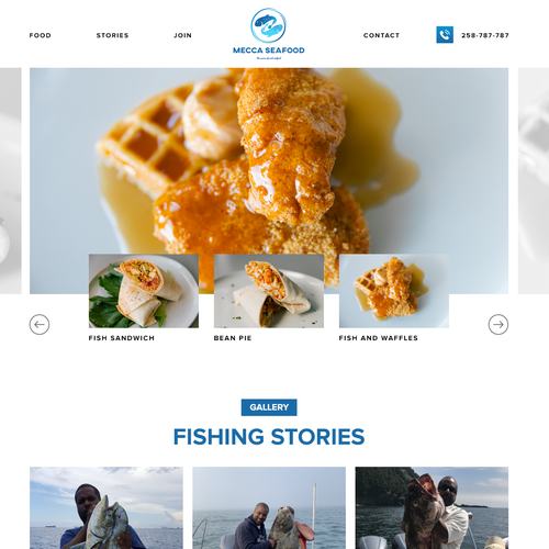 Design Miami Soul Seafood Restaurant Concept 1 Page Only por The Lion King