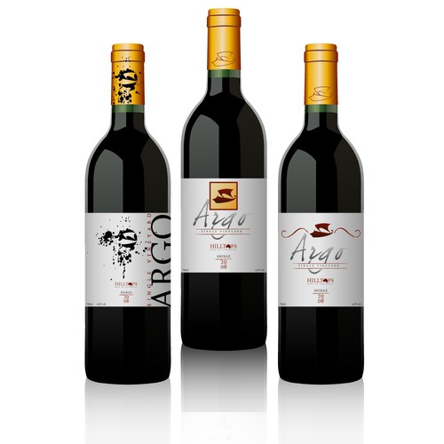 Sophisticated new wine label for premium brand Réalisé par Graphics Guru