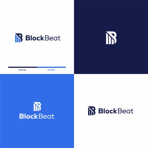 BlockBeat Crypto News Platform Logo Design Design by BuanaDesign