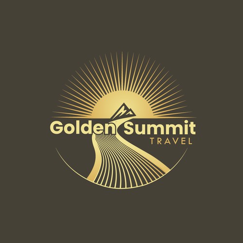 Wordmark logo for travel company looking to elevate (summit) travel experiences Design by Jay P. Martinez