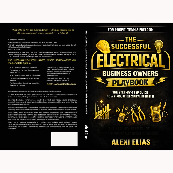 Design by MS_99 titled "the successful Electical Business owners Play book"