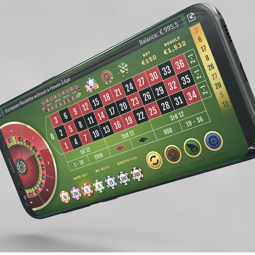 Casino > Roulette Table & Stats for Mobile Devices in 2D Format Design by Z a n a