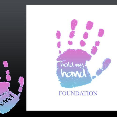 logo for Hold My Hand Foundation Diseño de ArtistDesign