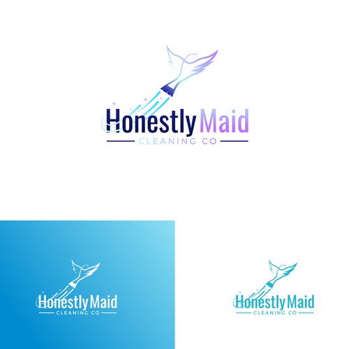 Create a modern, unique logo for a premium home cleaning company. Design by websmartusa