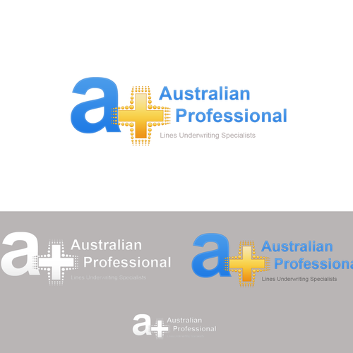 logo for APlus (Australian Professional Lines Underwriting SpecialistsP Design by SilviuS.