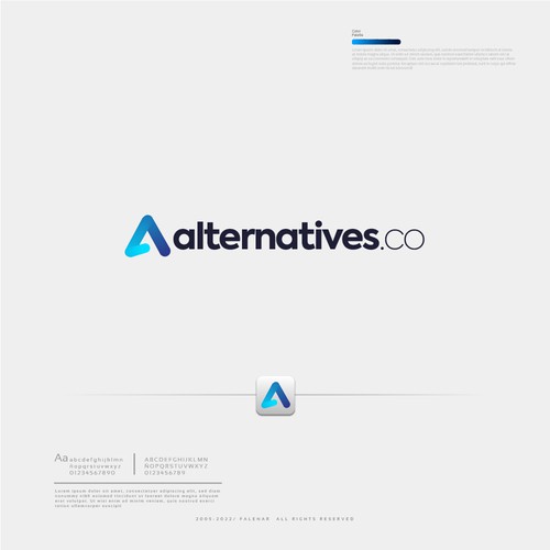 A logo that stands out for a software alternative providing company Diseño de Falenar®