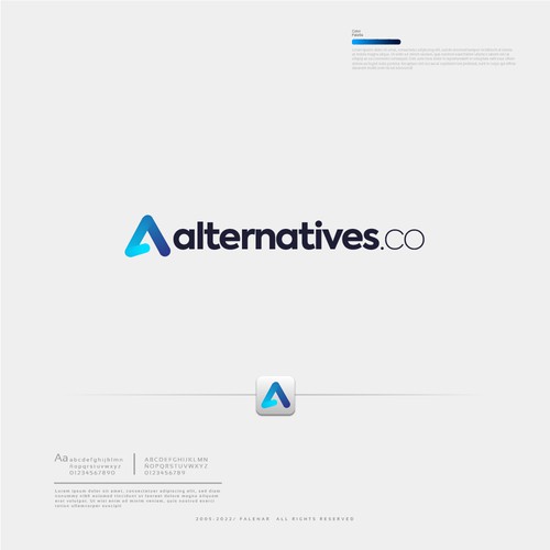 A logo that stands out for a software alternative providing company Design by Falenar®