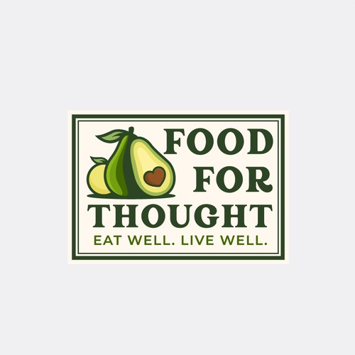 Fresh, Playful Island-Inspired Logo for Food For Thought – Organic Café & Market in the Florida Keys Design by norzone