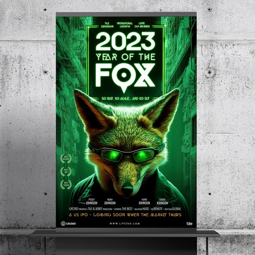 Life360 2023 Year of the Fox Poster Design by roppix