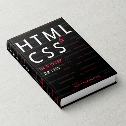 Design an eye catching book cover for learning how to code with HTML ...