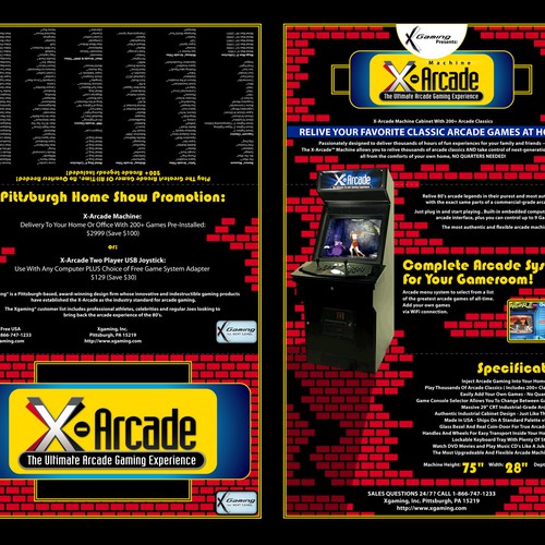 8.5x14 Brochure Design For Gaming Company Brochure contest