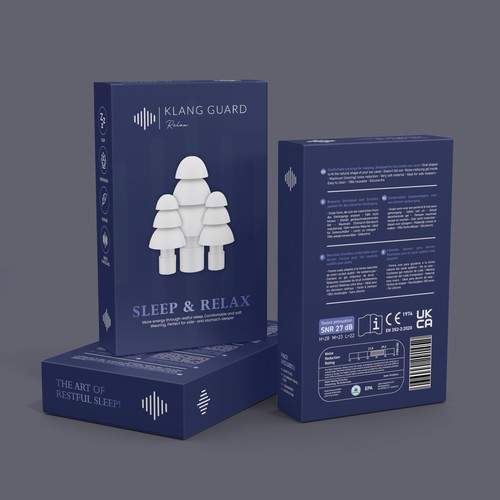Premium In-Ear Hearing Protection Packaging Design for German and Europe Market Design by CUPEDIUM