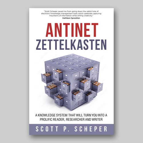 Design the Highly Anticipated Book about Analog Notetaking: "Antinet Zettelkasten" Design von Colibrian
