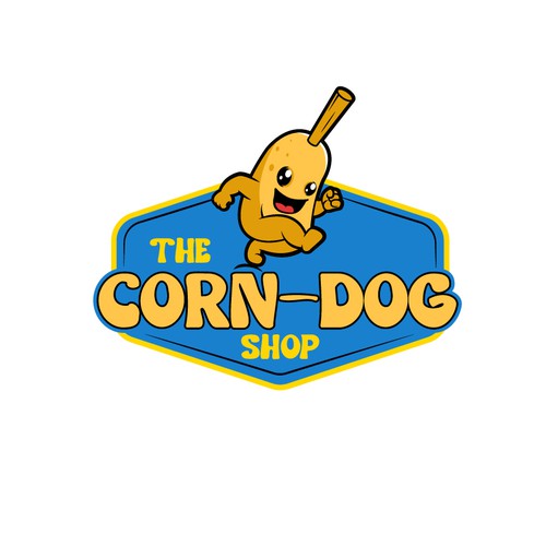 Diseño de Elevated Corn-Dog food trailer logo and color scheme de Q.™️