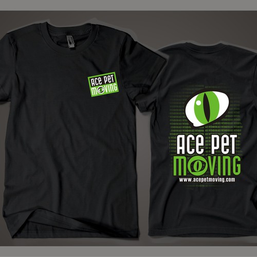 t-shirt design for ACE Pet Moving Design by A G E