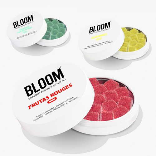 BLOOM CBD Gummies need his new packaging Design by Loren Meza