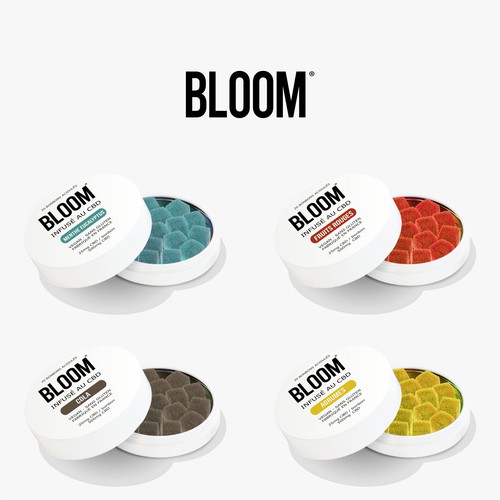 BLOOM CBD Gummies need his new packaging Design by JasmoroGraphic