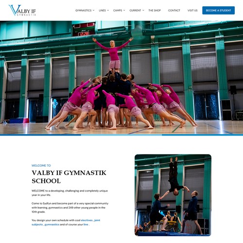 New website for Valby If Gymnastics Design by sandy#ogma