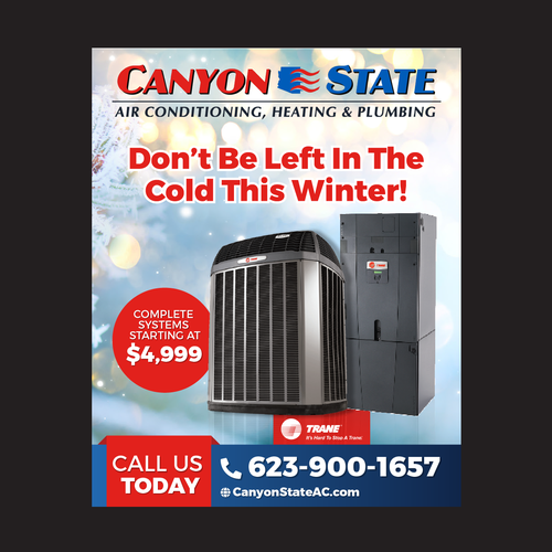 Newpaper Ad For Heating, Ventilation, and Air Conditioning (HVAC) Company - Wireframed and Ready! Design by Bennah