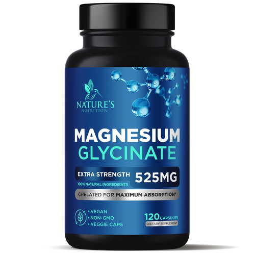 Natural Magnesium Glycinate Design needed for Nature's Nutrition Design by gs-designs