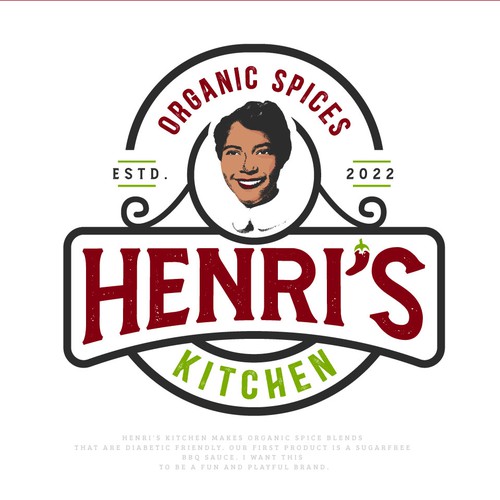 Logo for Spice Blend Company - Henri's Kitchen Design by Unik ART