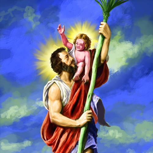 Create An Inspirational Image of St. Christopher Design by Suxzero